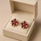 Zircon Fancy Studs-184 (Maroon)